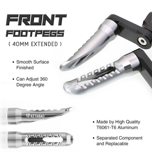 Titanium ranger front foot - titanium,