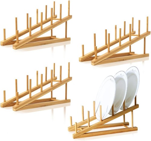 Pcs wooden dish rack - pcs, bamboo