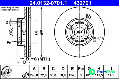 Ate brake disc 24013207011 - x,