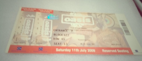 Oasis ticket wembley stadium - wembley,