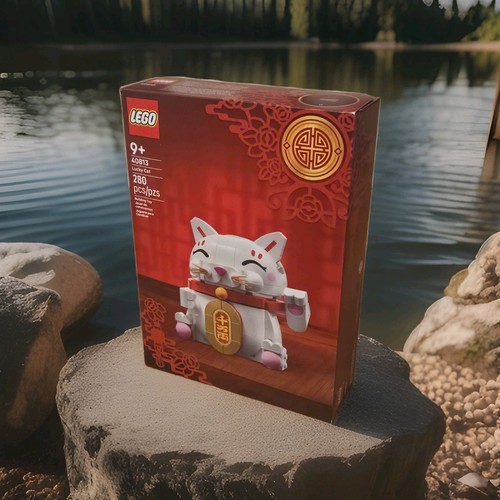Lego lucky cat - cat, chinese