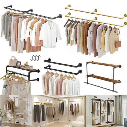 Industrial pipe clothes rail - pipe,