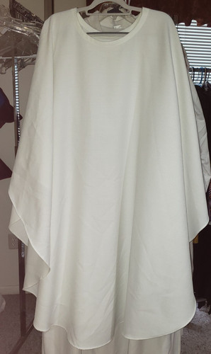 White chasuble clergy priest - clergy,