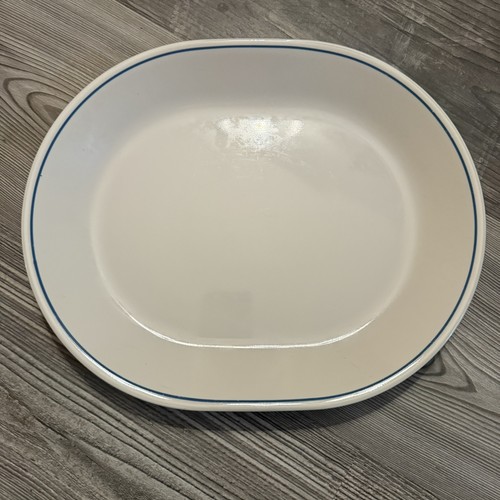 Corelle blue lily oval - lily, serving