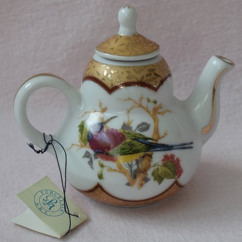 Porcelain art miniature - miniature, teapot