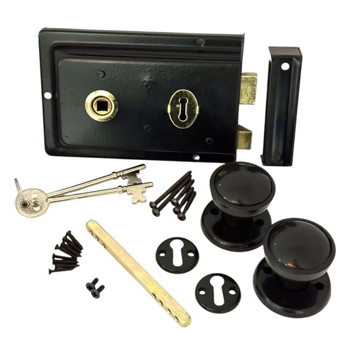 Plastic door knob handles - plastic, rim