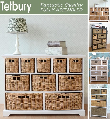 Large white basket - basket, storage