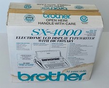 Brother SX-4000 Electronic Typewriter With Box, Manual, & Cover Tested