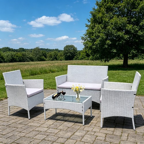 Seater cube rattan garden - seater,