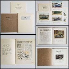 Original ca. 1950 Bentley Mk VI Catalogs, Color Plates & Specifications Group.