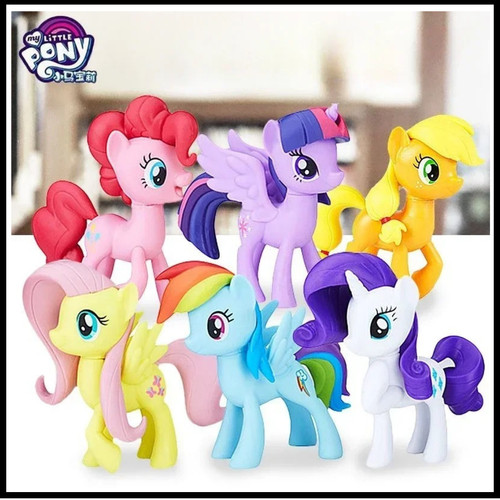 6pcs little pony action - my,