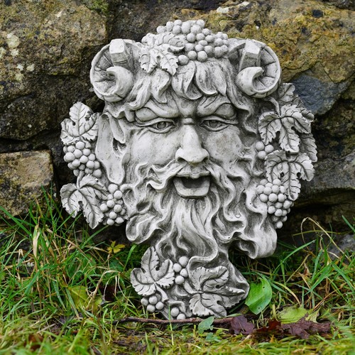 Bacchus greenman stone - greenman,