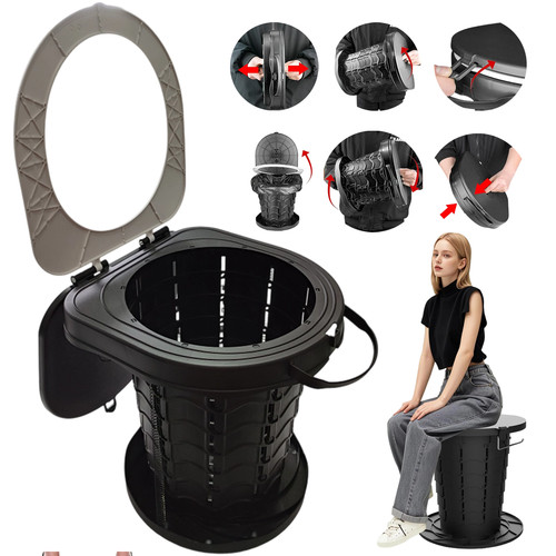 Folding camping toilet - camping,
