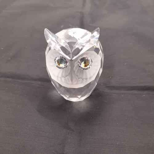 Swarovski crystal owl figure - swarovski,