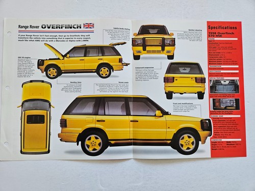 Range rover p38 overfinch - rover,