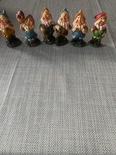 6 Garden Mini Gnomes Resin