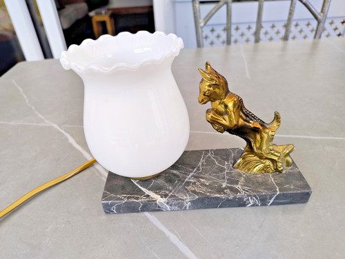 French art deco - lamp,