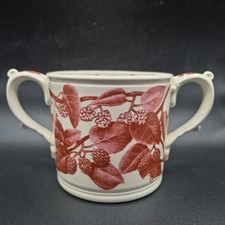 Taunton Country Crafts Cider Mug LOVING CUP Large Magenta Design 7.25" x 4"