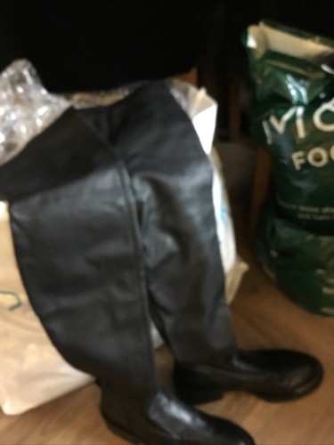 Zara leather over - over, knee