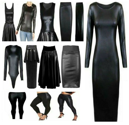 Women sexy wet look black - sexy,