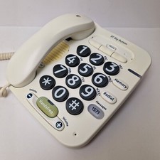 BT Big Button 100 Corded Landline Handsfree Home Telephone In Good Condition