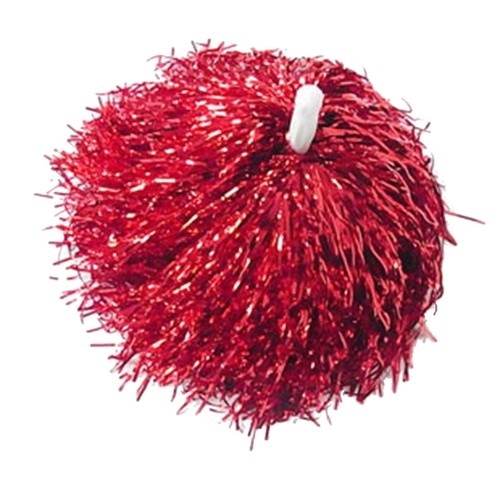 Red cheerleading pom - pom, poms