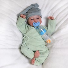 18" Reborn Dolls Life Like Newborn Baby Vinyl Silicone Realistic Boy Doll Gift
