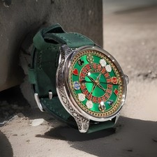 New designed Vintage Watch with a restored 1925 Rolex pocket-watch movement