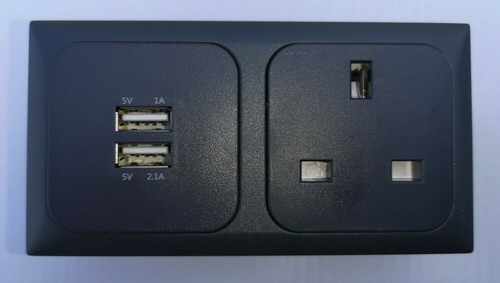 Twin usb socket 230v - usb,