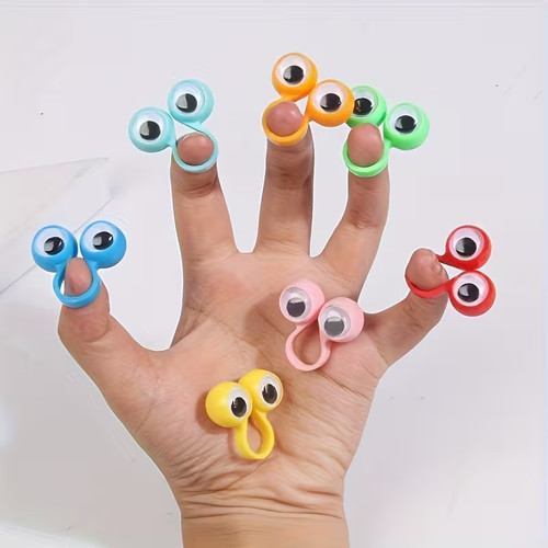 Googly eye finger puppets - x,