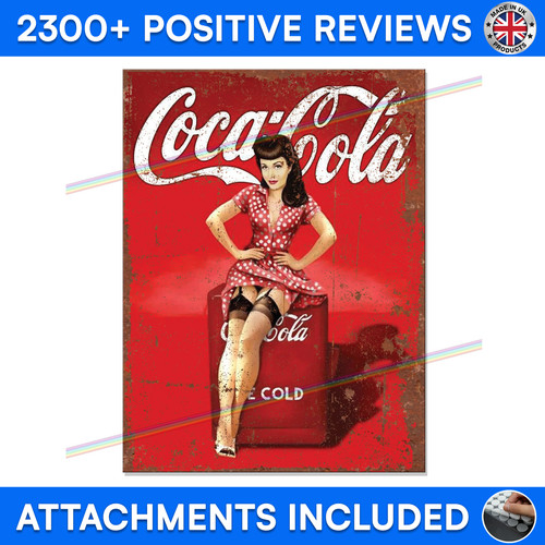 Coca cola girl metal - cola,