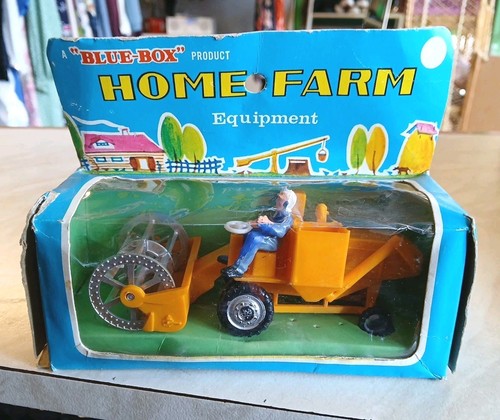Vintage blue box home farm - box,