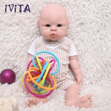 IVITA 19" Soft Silicone Reborn Baby Boy Doll Kids Accompany Silicone Doll