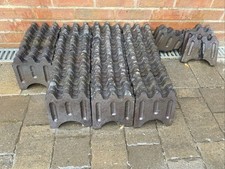 Batch of 74 Victorian Staffordshire Blue Clay Garden Edging Tiles  13.17 M Run
