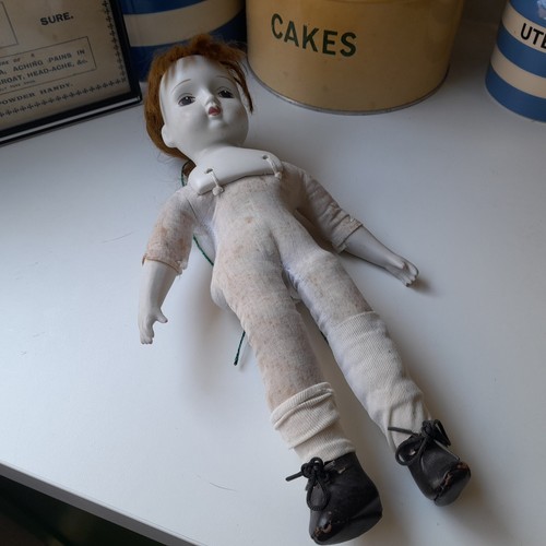 Vintage porcelain doll retro - vintage,