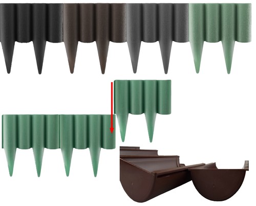 Garden palisade edging border - palisade,