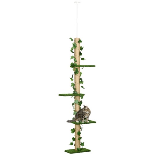 Pawhut 242cm floor ceiling - pawhut,