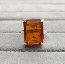 Citrine Ring Solid 925