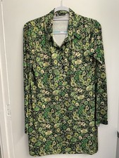 Zara green floral spring