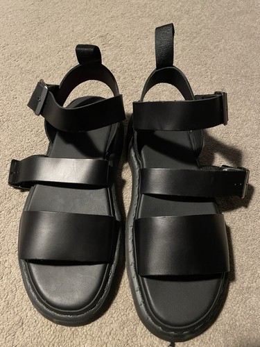 Martens black leather - dr,
