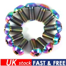 12PCS/Boxed KRSEC M5x10mm MTB Bike Disc Brake Rotor Bolts T25 Torx Rotor Screws