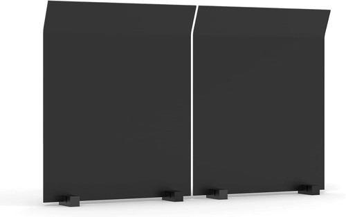 Adjustable black fireback set - fireback,