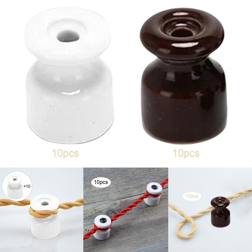 Pieces porcelain insulators - 10,