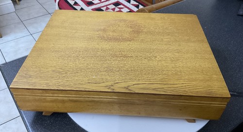 Vintage empty cutlery canteen - empty,