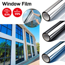 One Way Mirror Window Film Privacy UV Reflective Tint Foil Home Glass Sticker