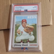 1970 Topps Johnny Bench #660 PSA 8 High number. 