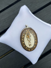 Frey Wille vintage brown patterned locket pendant