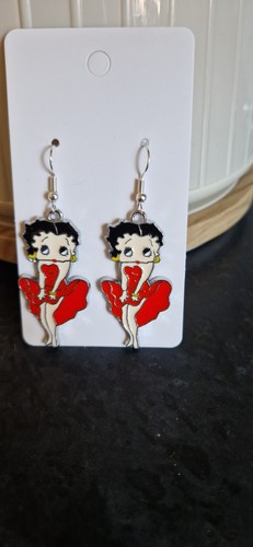 Betty boop earrings organza - earrings, in
