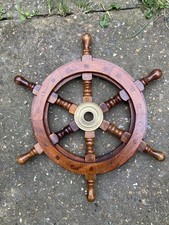 10” Nautical wooden brass