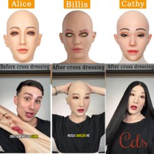 Silicone Realistic Female Face